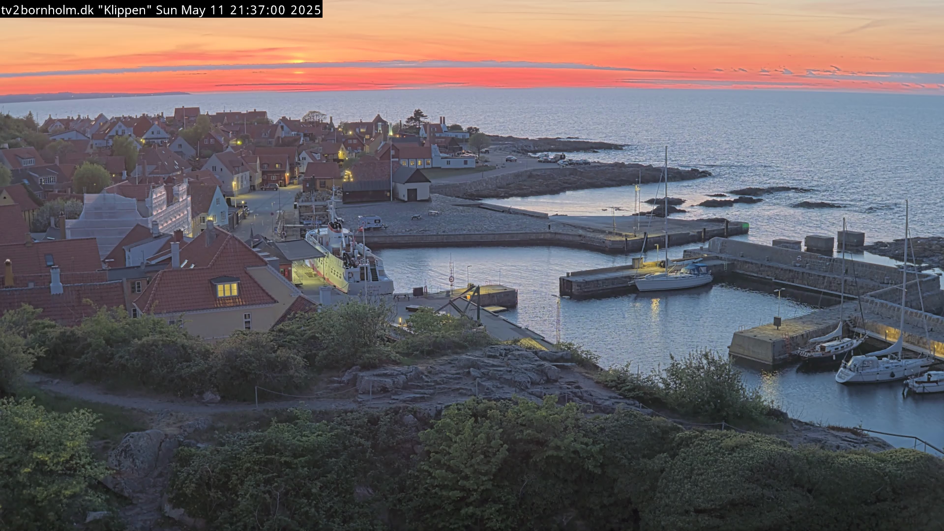 Webcam Gudhjem, Bornholm, Hovedstaden, Dänemark