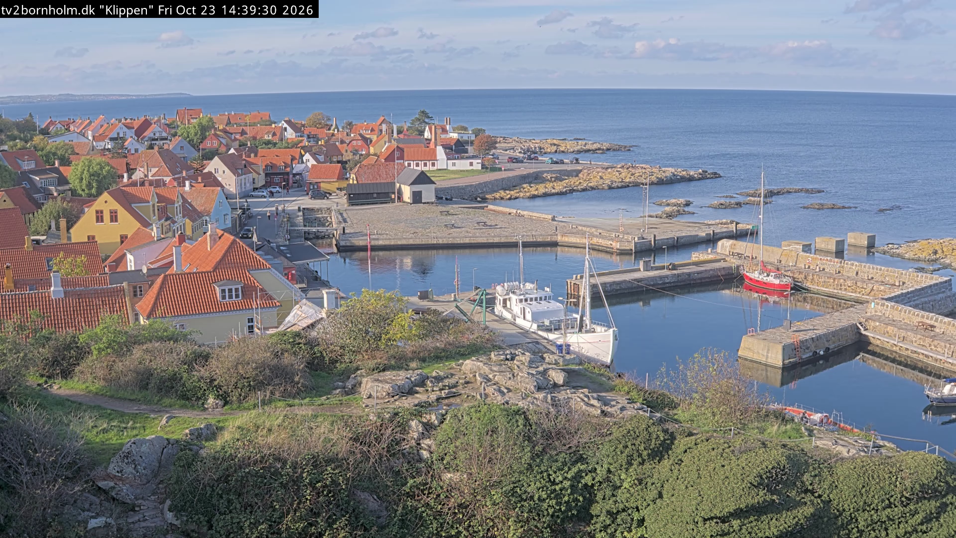 Webcam Gudhjem, Bornholm, Hovedstaden, Dänemark