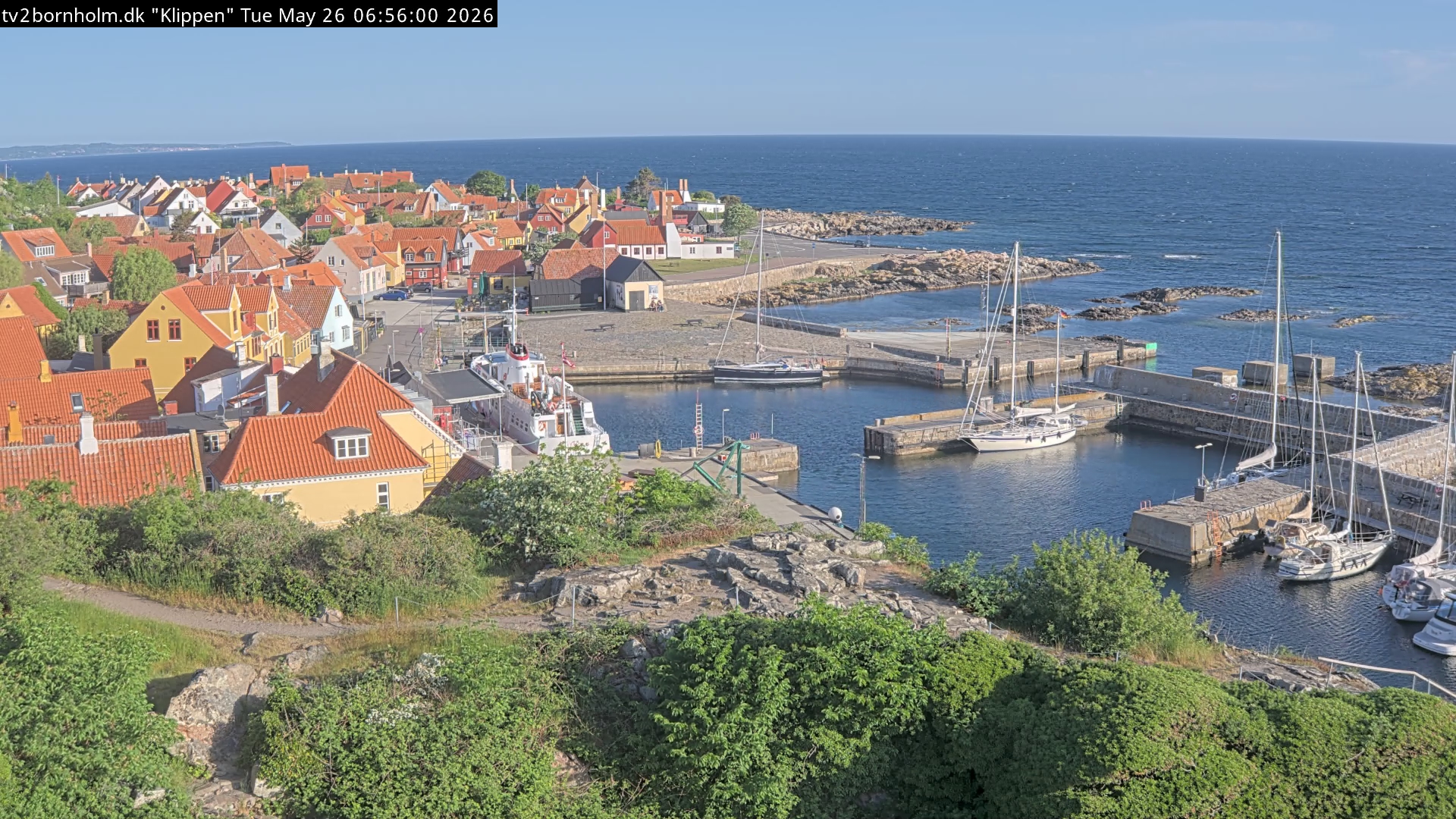 Webcam Gudhjem, Bornholm, Hovedstaden, Dänemark
