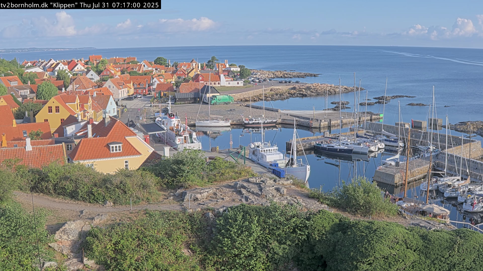 Webcam Gudhjem, Bornholm, Hovedstaden, Dänemark
